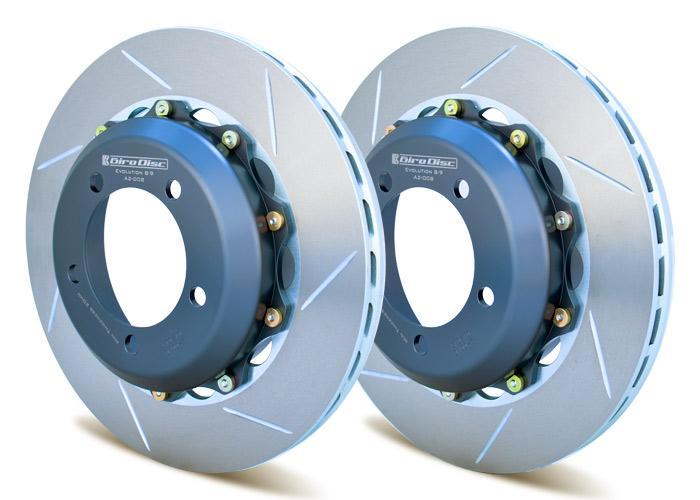 Girodisc 2-Piece Replacement Rear Rotors | 1999-2006 Mitsubishi Evo 6/7/8/9 (A2-008)