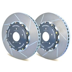 Girodisc Front Slotted 2pc Rotor Set | 2008-2015 Mitsubishi Evo X (A1-047)
