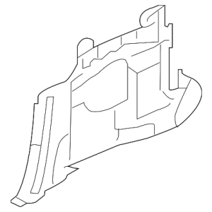 Mitsubishi OEM Engine Splash Shield - Driver Side | 2003-2006 Mitsubishi Evo 8/9 5spd (MR584849)