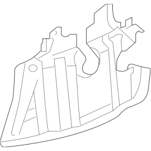 Mitsubishi OEM Engine Splash Shield - Passenger Side | 2003-2006 Mitsubishi Evo 8/9 5spd (MR447734)