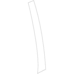 Mitsubishi OEM Front Door Center Tape (LH) | 2003-2006 Mitsubishi Evo 8/9 (7410A029XA)