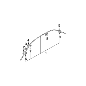 Mitsubishi OEM Large Drip Moulding (LH) | 2003-2006 Mitsubishi Evo 8/9 (MR520287)
