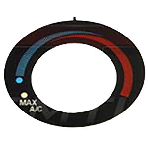 Mitsubishi OEM Left/Temp HVAC Heater Label | 2003-2006 Mitsubishi Evo 8/9 (MR500935)