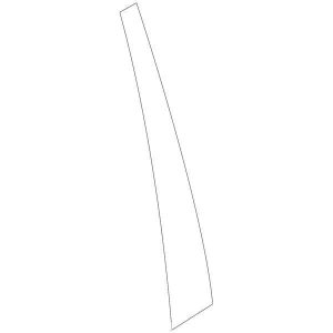 Mitsubishi OEM Rear Door Center Tape (LH) | 2003-2006 Mitsubishi Evo 8/9 (7410A031XA)