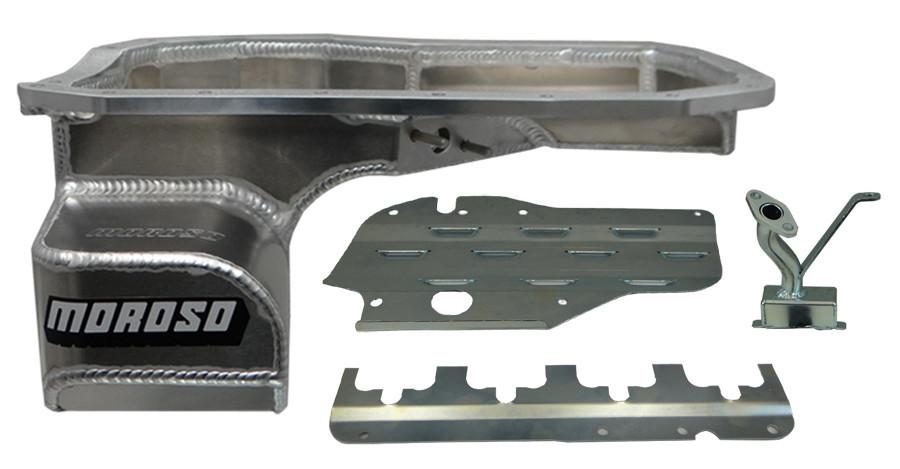 Moroso Wet Sump Oil Pan - Baffled | 2002-2007 Mitsubishi EVO 7/8/9 (20967)