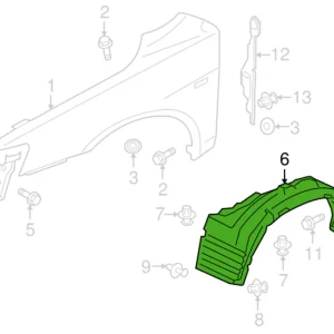 Mitsubishi Fender Liners and Clips for Evo X