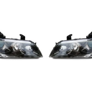 Mitsubishi OEM Evo 9 HID Headlights Smoked Chrome (8301B681/8301B682) *Discontinued*
