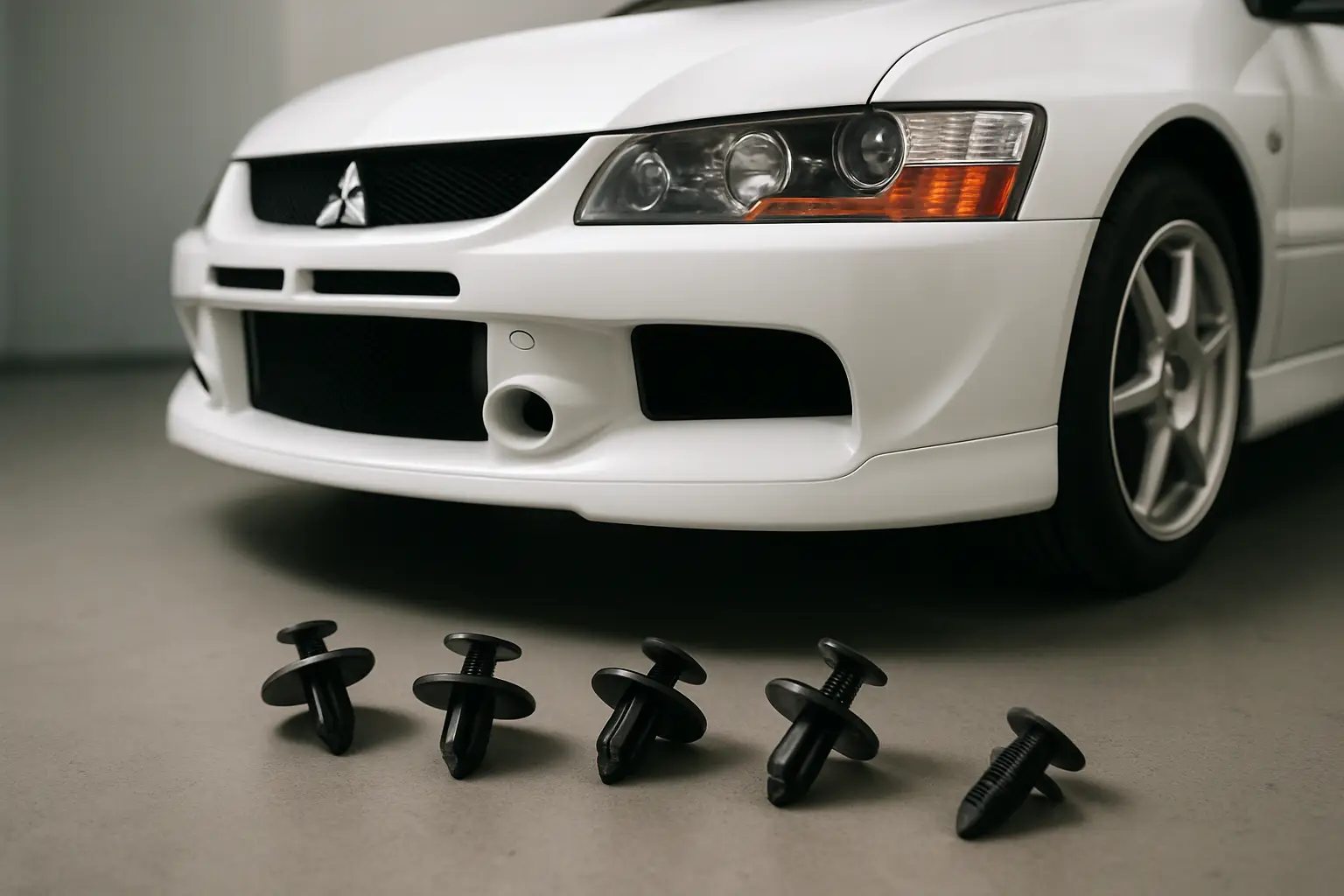 Evo 8 OEM Front Bumper Clips That Actually Fit