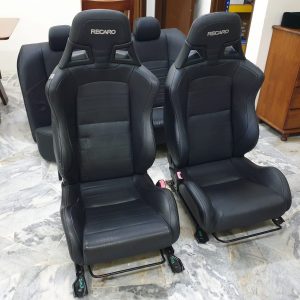 OEM Mitsubishi Evo X Recaro Full Leather Front Seats (Driver & Passenger)