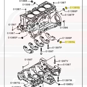 Mitsubishi OEM Cylinder Block Plug for Evo X (1050A900)