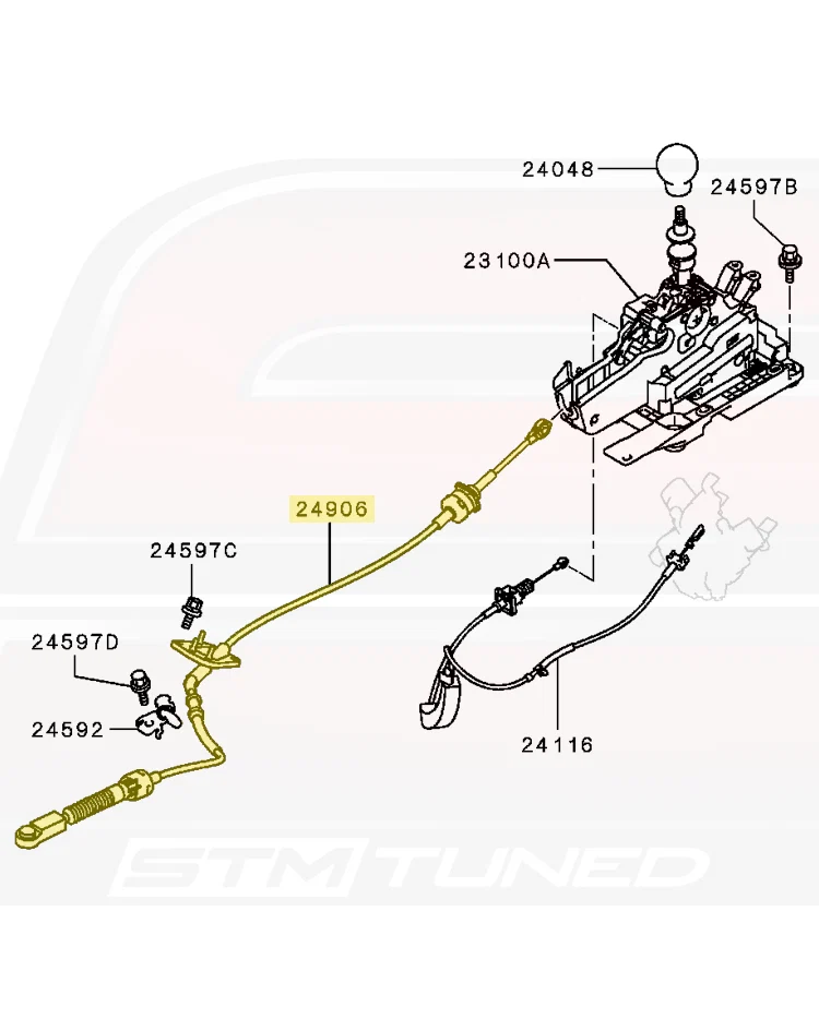 Mitsubishi OEM Gear Shift Cable for Evo X MR SST (2430A097)