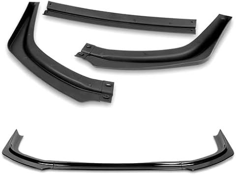 3PCS R Style Front Bumper Lip Spoiler Splitter Side Body Kit Trim Protection for 2008–2015 Mitsubishi Lancer Evolution X (Evo X) – Painted Black Item #: 120583710 - Image 4