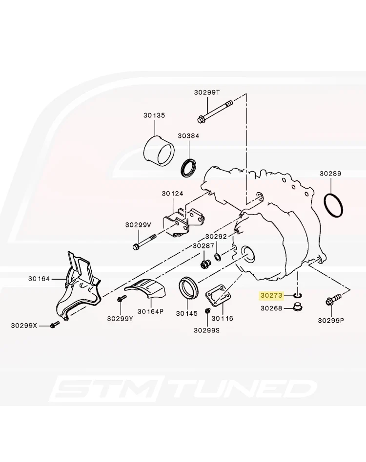 Mitsubishi OEM M18 Transfer Case Drain Plug Washer for Evo X (3200A102)