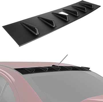 Shark Fin Rear Roof Spoiler Wing Compatible with 2008–2016 Mitsubishi Lancer Evolution X (Evo X) – ABS Plastic Item #: 103474561 - Image 2