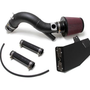 BUY AMS Evo X Performance Intake for Mitsubishi Evolution X, Black wrinkle 3-inch intake with K&N filter, TIG-welded aluminum piping and MAF flange.