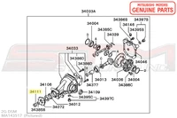 Mitsubishi OEM Rear Diff / Driveshaft / 1G Axle Nut – Evo 4-9/X/DSM/3S (MA143517) - Image 9