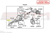Mitsubishi OEM Rear Diff / Driveshaft / 1G Axle Nut – Evo 4-9/X/DSM/3S (MA143517) - Image 10