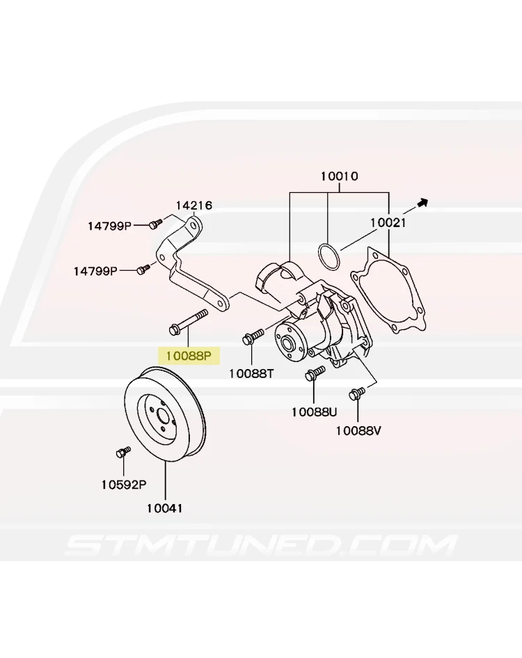 Mitsubishi OEM Copper Crush Washer 14mm — Evo 5/6/7/8/9 — Part #MF660065