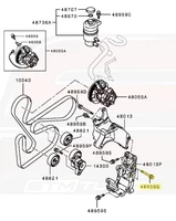 Mitsubishi OEM Transfer Case / PS Mount Bolt for Evo X (MF241296) - Image 2