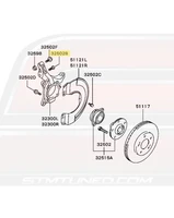 Mitsubishi OEM Front Wheel Hub Bolt (Bottom) for Evo 7/8/9/X (MU140067) - Image 2
