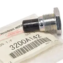 Buy Evo X OEM M18 Magnetic Transfer Case Drain Plug 3200A142 online for 2008–2015 models. Shop genuine Mitsubishi Evo parts at evomotorparts.com.