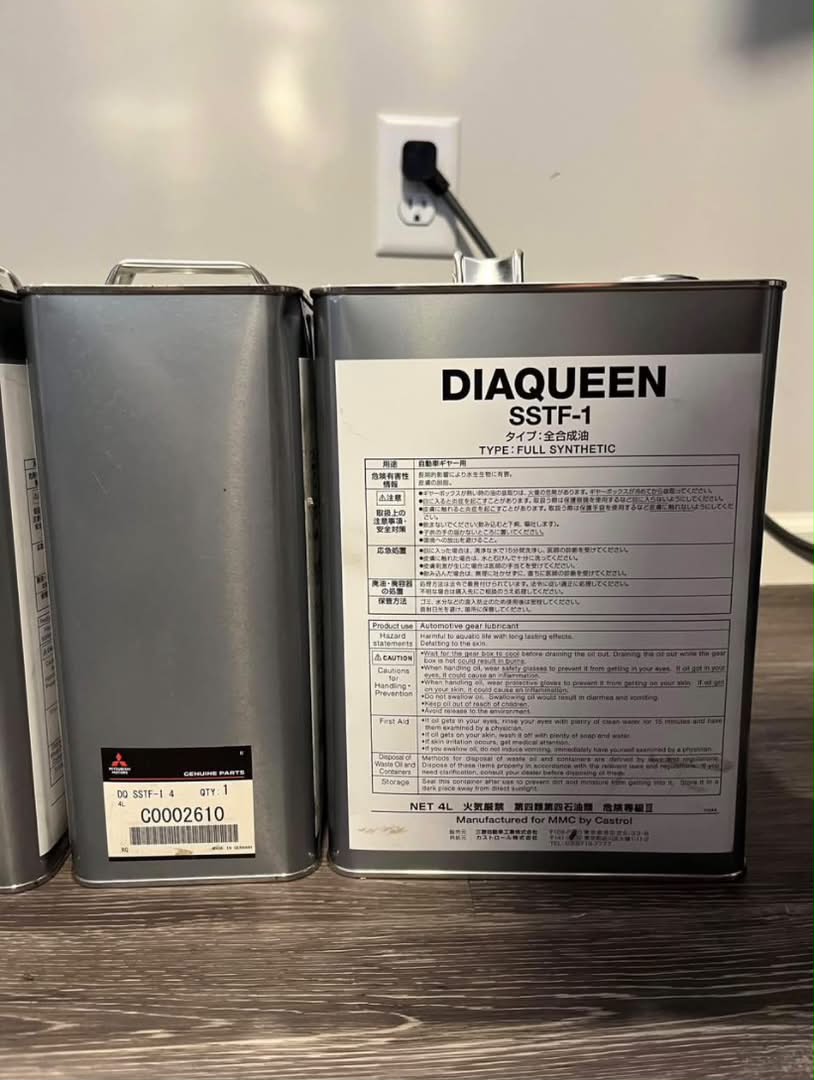 Mitsubishi DiaQueen SSTF-1 Transmission Fluid for Evo X MR — C0002610 - Image 2