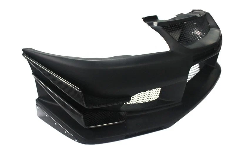 VT Street Ver.1 Front Bumper w/ 4-Piece Canards | 2004–2007 Mitsubishi Lancer Evolution VIII & IX - Image 3