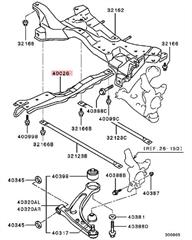 Mitsubishi OEM Front Suspension Crossmember / Center Member – Evo 7/8/9 (MR594453) - Image 9