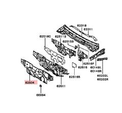 Genuine OEM Mitsubishi EVO 8/9 Dash Panel Insulator – LHD – MR479855