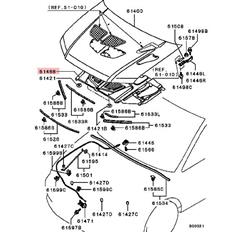 Genuine OEM Mitsubishi EVO 7 Hood Insulator – MR978233