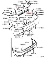 Genuine OEM Mitsubishi EVO 7 Front Bumper Lower Plate – MR574319