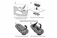 Seibon AeroCatch Plus Flush Hood Latch Kit Compatible with Mitsubishi Lancer Evolution VII, VIII & IX (Evo 7/8/9) - Image 3