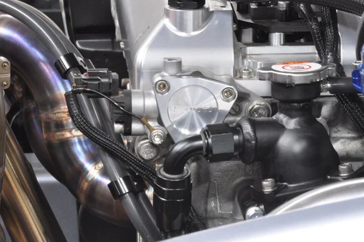 Buy STM Evo 6/7/8/9 Water Neck for Radiator Cap Relocation for custom cooling systems, Relocate your radiator cap higher and simplify coolant filling.