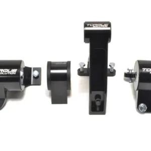 BUY Torque Solution Evo X Engine Mount 4-Piece Kit (TS-EX-1234), 6061-T6 billet aluminum mounts with 75A polyurethane bushings for improved drivetrain