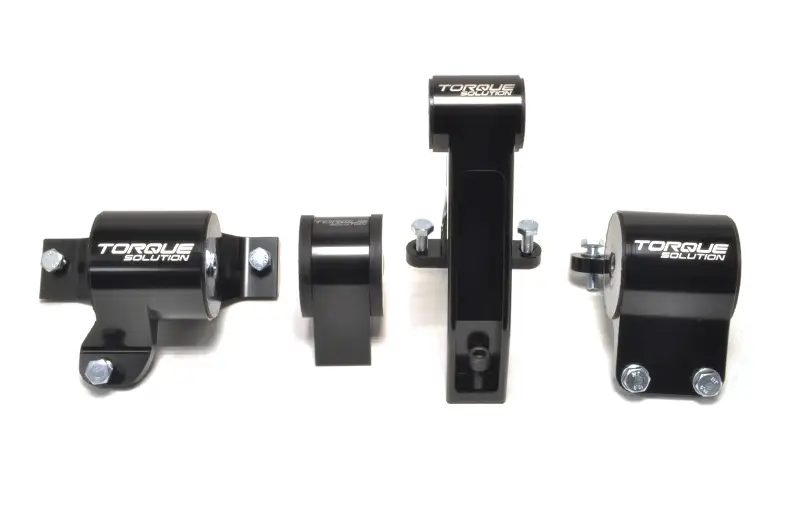 BUY Torque Solution Evo X Engine Mount 4-Piece Kit (TS-EX-1234), 6061-T6 billet aluminum mounts with 75A polyurethane bushings for improved drivetrain