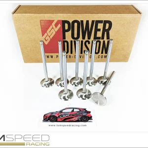 Buy GSC Power Division 4G63 Evo 1-9 exhaust valves, GSC2001-8, 30.5mm standard size. Shop Mitsubishi Evo engine parts online at EvoMotorParts.