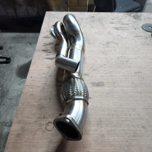 Buy an Evo X 3-Inch Downpipe online for your Mitsubishi Evolution X 4B11T, Shop performance Mitsubishi Evo parts at Evomotorparts.