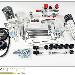 BUY Magnus Evo X Dry Sump Kit for the 4B11T, Complete dry sump system with Peterson R4 pump, Magnus oil pan, tank, crank drive and hardware.