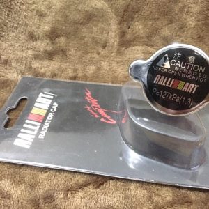 BUY Ralliart Radiator Cap 1.3 Bar for Mitsubishi Evo 5/6/7/8/9/10, Black performance radiator cap for reliable cooling system pressure and Evo builds.