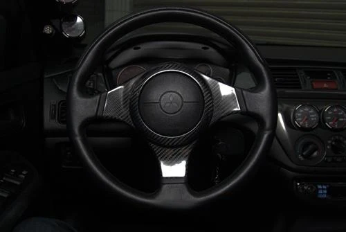 Steering Wheel Cover for 2001-2007 Mitsubishi Lancer Evolution 7-9 - Image 3