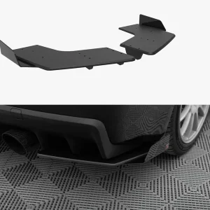 Buy Evo X rear splitters from Maxton Design, Street Pro styling in 10 mm ABS for the 2007–2015 Mitsubishi Lancer Evolution X.