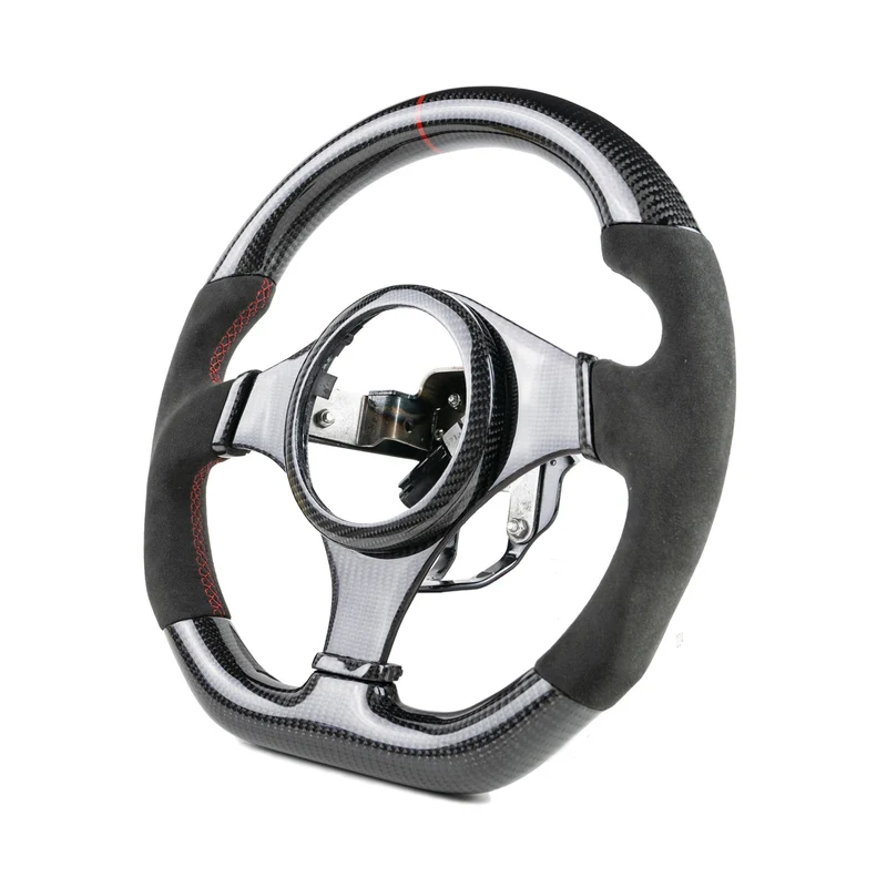 Buy an Evo Carbon Steering Wheel online for your Mitsubishi Evolution 7, 8 or 9, Shop OEM-style carbon fibre steering wheels at Evomotorparts.