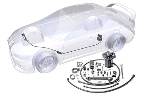 Buy the Evo X fuel system by Radium Engineering for 2008–2015 Mitsubishi Evolution X models, Ideal for upgraded fuel delivery.