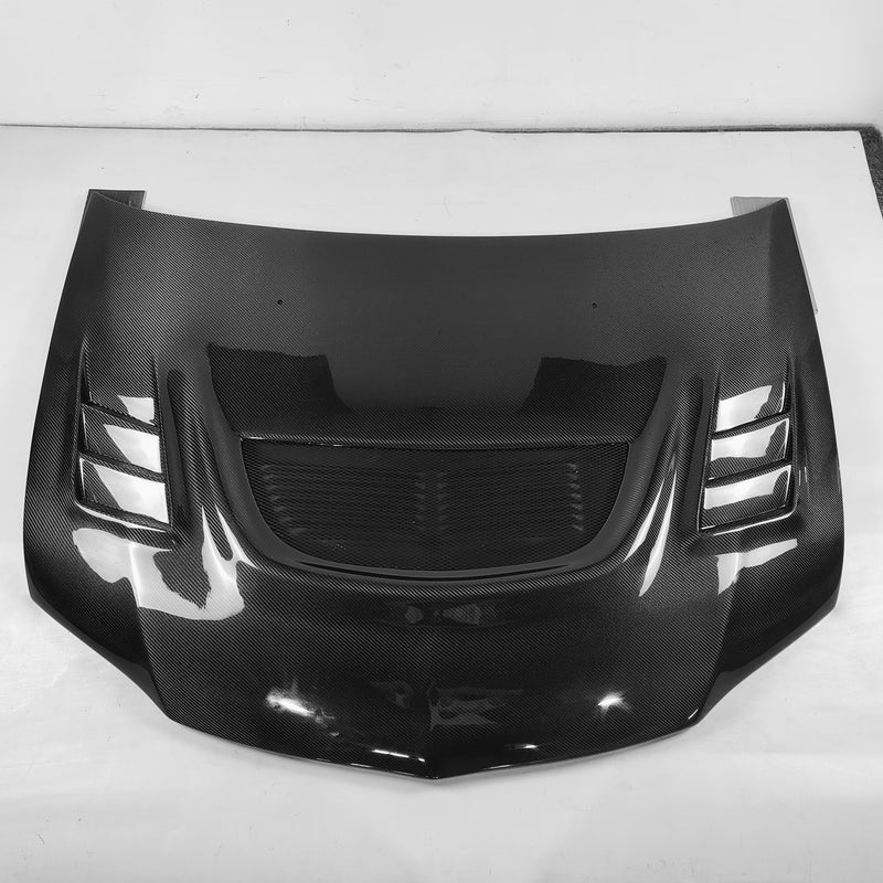 Buy Evo VT3 carbon hood for 2003–2007 Mitsubishi Lancer Evolution VIII and IX, Check material options fitment and installation requirements.
