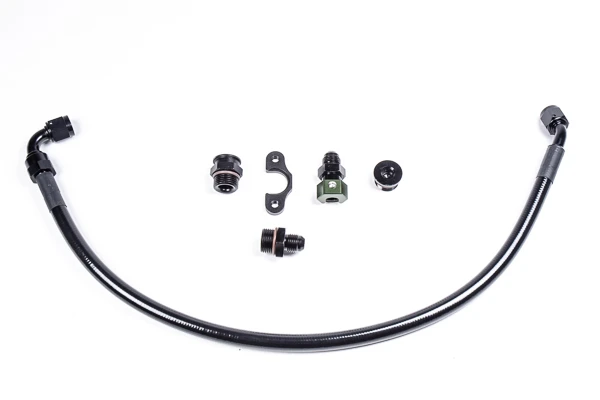 Buy the Radium Engineering Evo X Fuel Plumbing Kit for 2008–2015 Mitsubishi Evolution X models, Includes PTFE hose fittings and OEM regulator adapter.